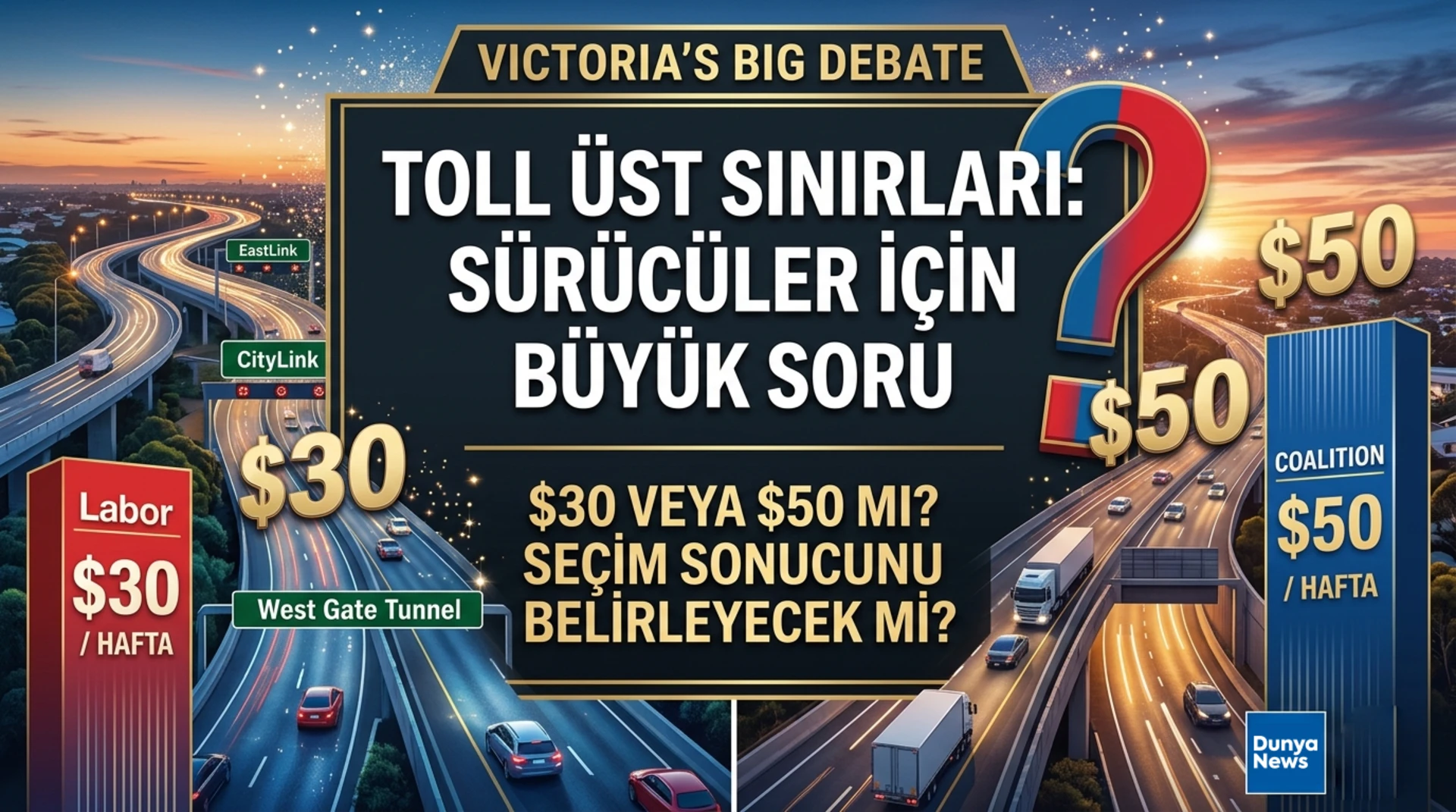 eyalet seçimleri öncesinde TOLL vaatleri