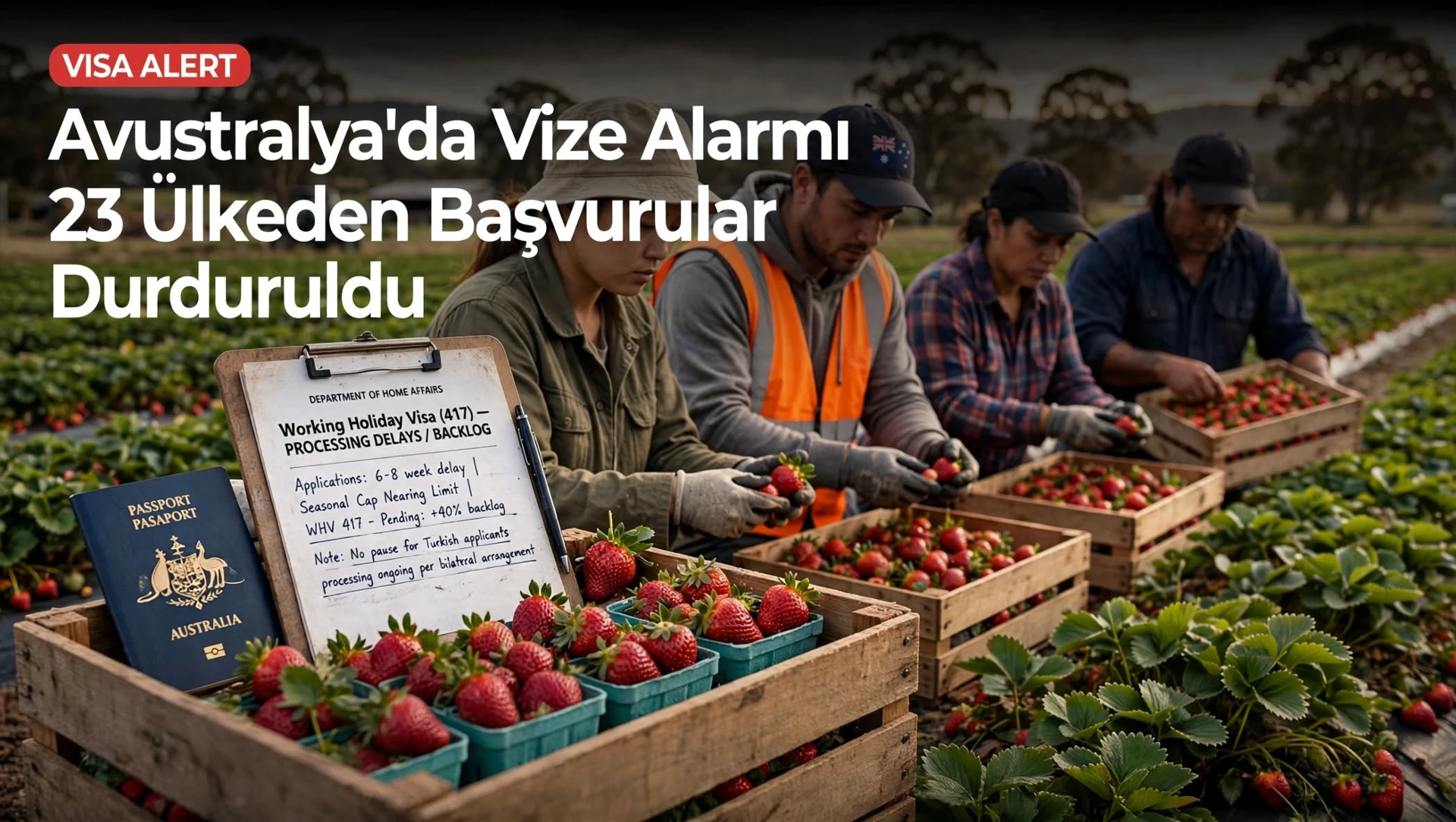 Avustralya’da Vize Alarmı: 23 Ülkeden Başvurular Durdu