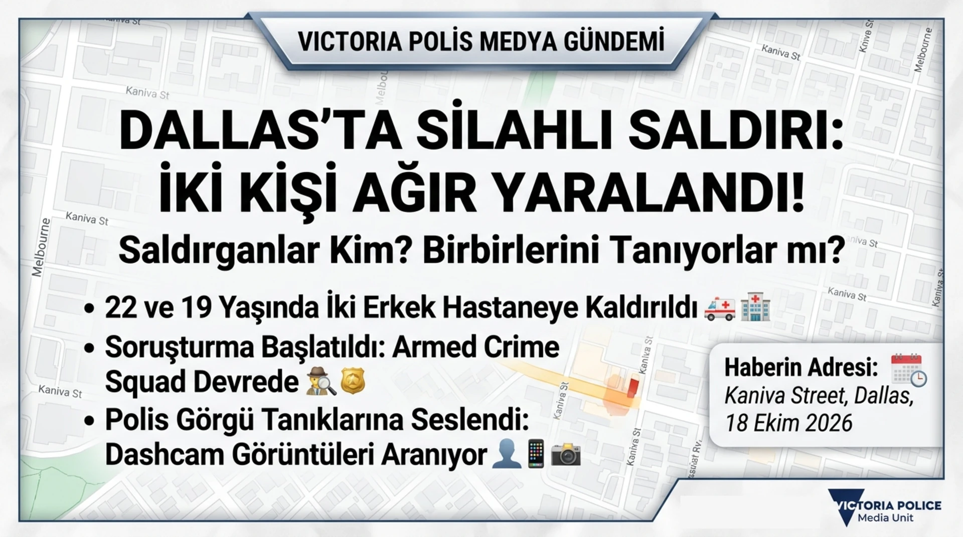 Dallas Semtinde silahlı saldırı