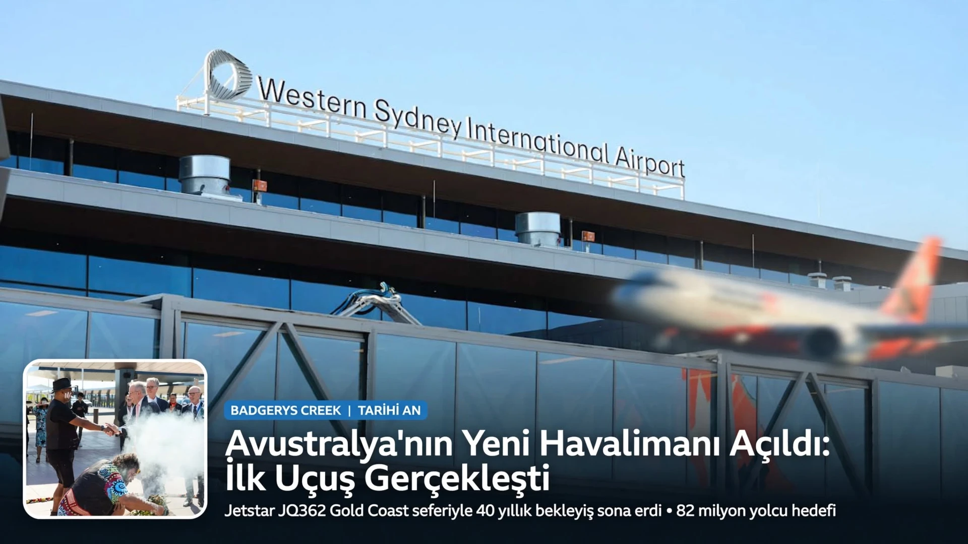Western Sydney International İlk Yolcularını Ağırladı