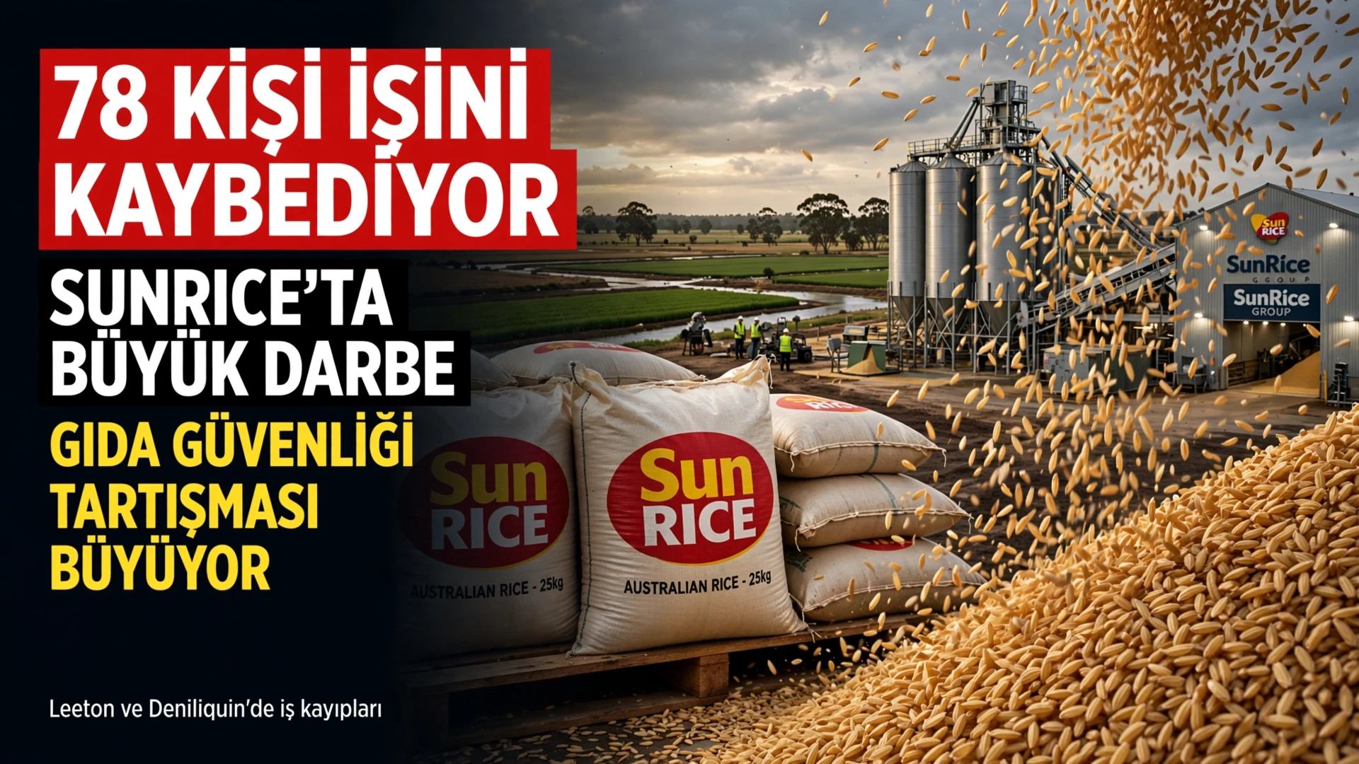 SunRice’ta 92 pozisyon kaldırılıyor: Gıda güvenliği krizi!