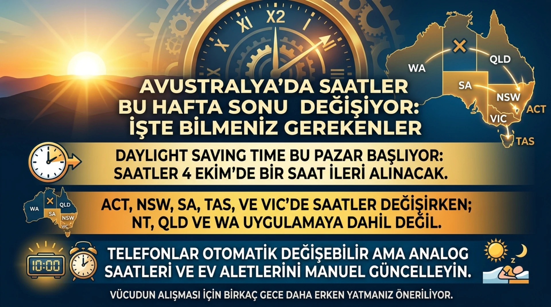 Saat değişimine nasıl hazırlanmalı?