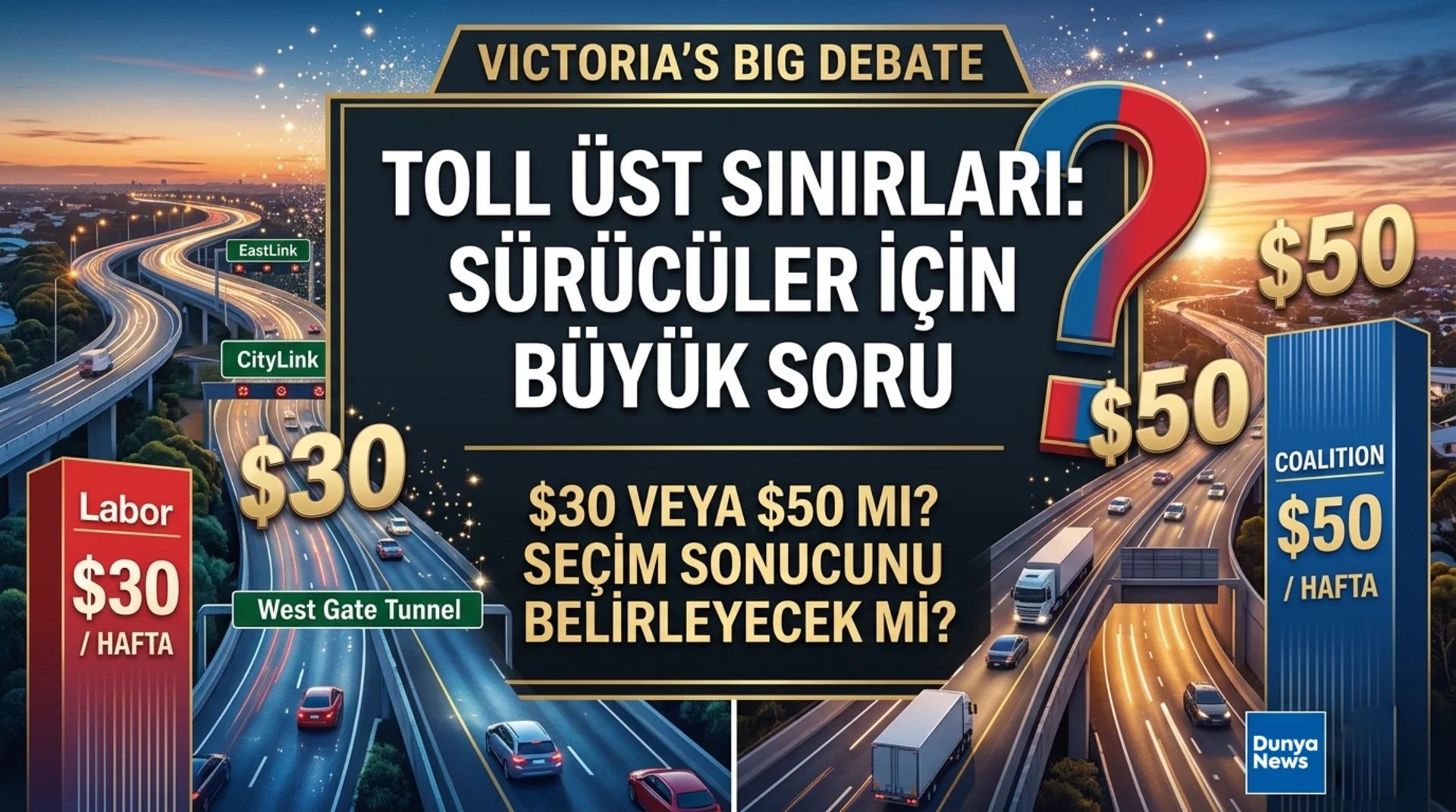 eyalet seçimleri öncesinde TOLL vaatleri