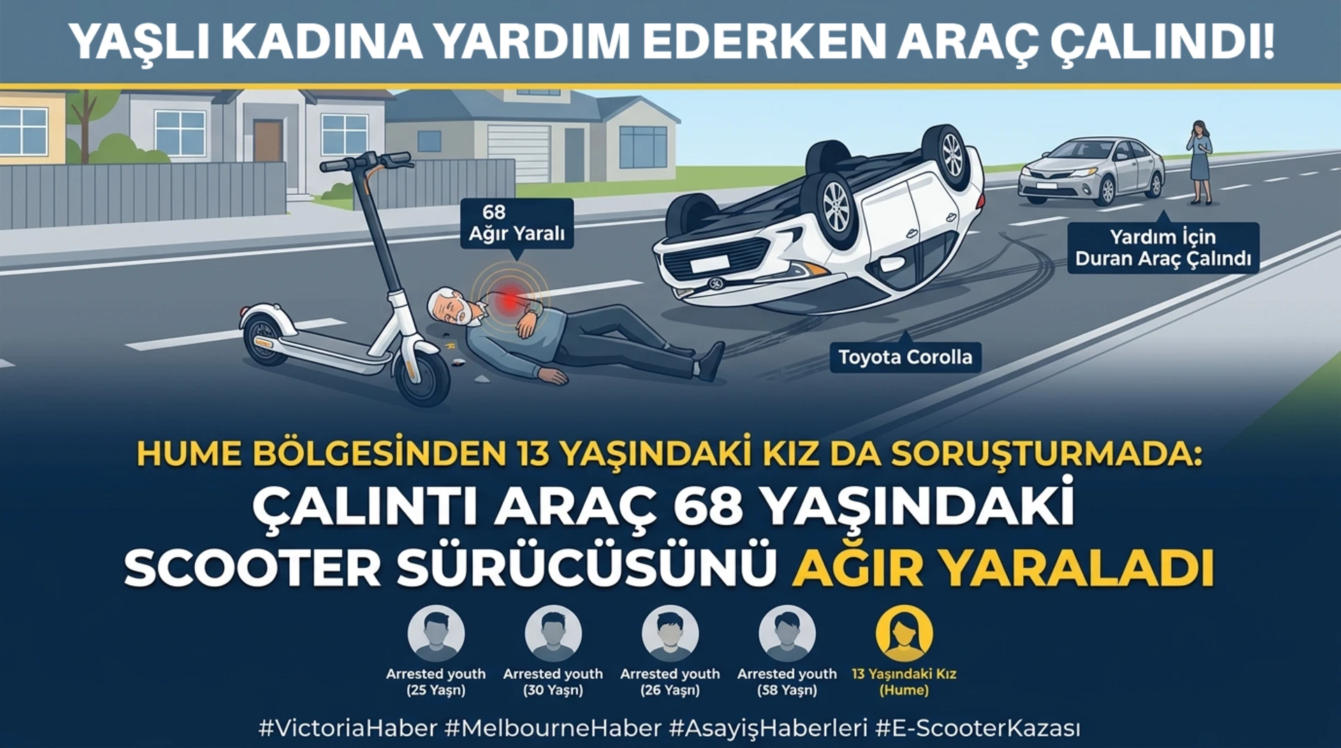 Hume bölgesinden 13 yaşındaki kız da soruşturmada