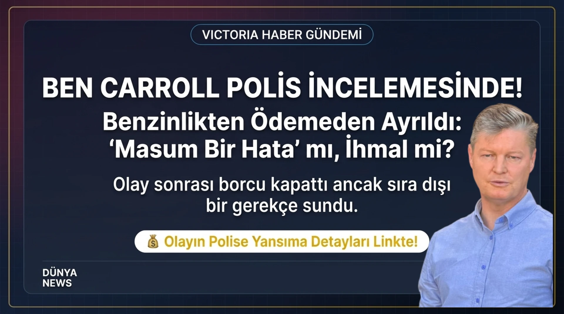 Benzin istasyonundan ödeme yapmadan ayrıldı